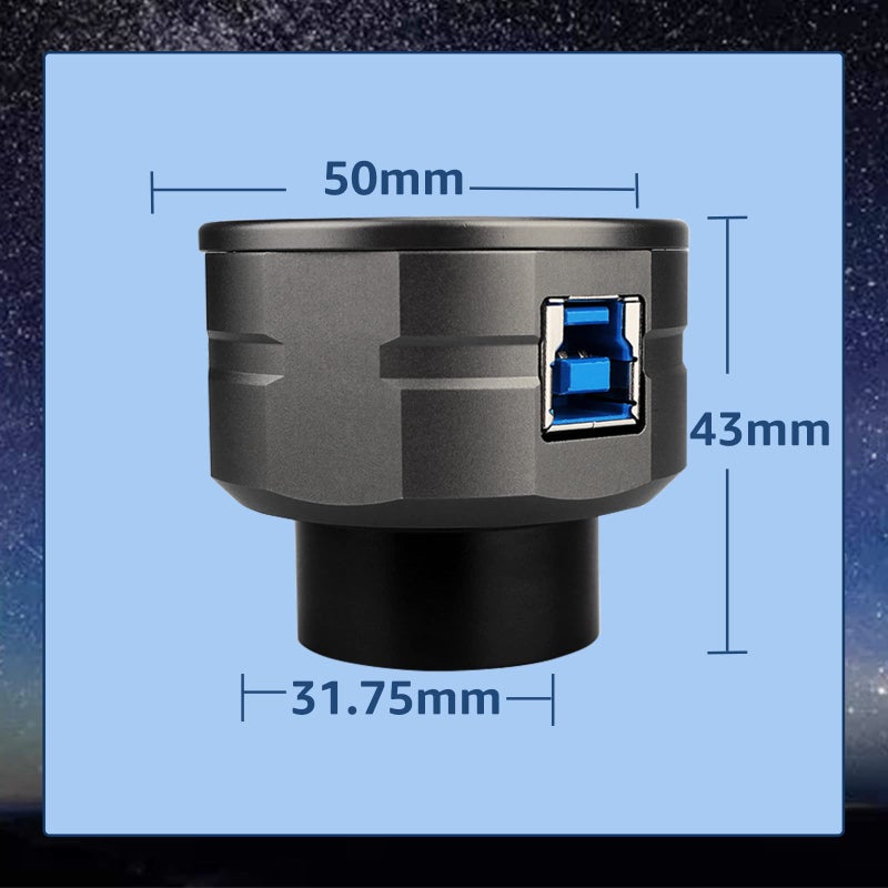SVBONY SV205 Astrophotography Camera, 7.05MP IMX415 Sensor, CMOS Telescope Camera with USB3.0, 1.25" Electronic Telescope Eyepiece, Suitable for Astrophotography Beginners - Image 5